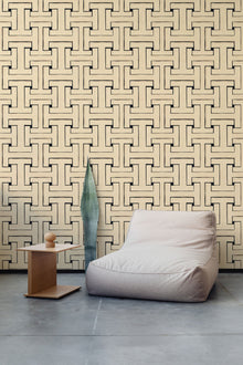 AN4605-5 Ensemble White and Black Ania Wallpaper by Tres Tintas