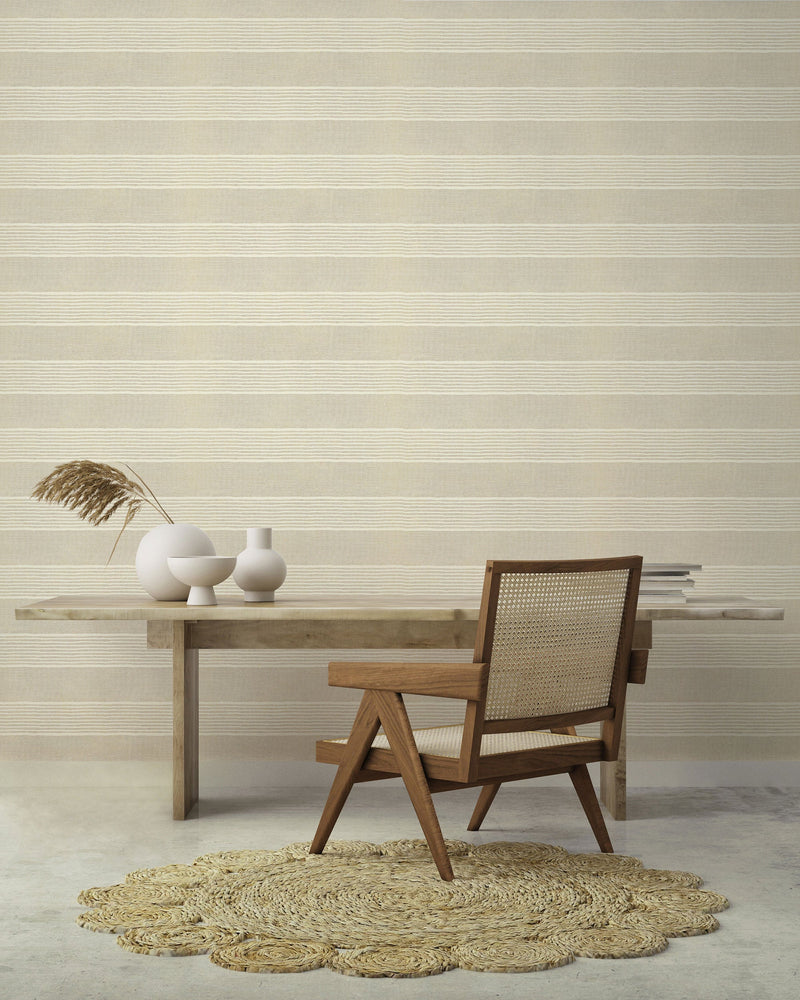 Raso Beige Ania Wallpaper by Tres Tintas