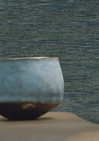 Tatami Petrole Le Jacquard Wallpaper by Casamance