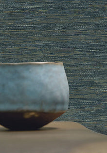 Tatami Petrole Le Jacquard Wallpaper by Casamance