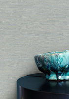 Tatami Givre Le Jacquard Wallpaper by Casamance
