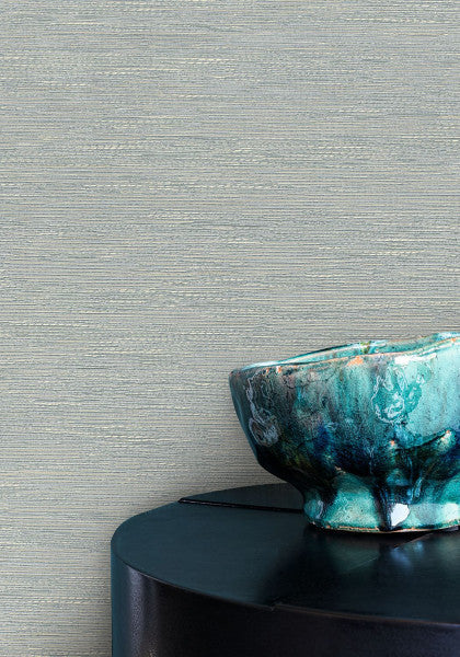 Tatami Givre Le Jacquard Wallpaper by Casamance