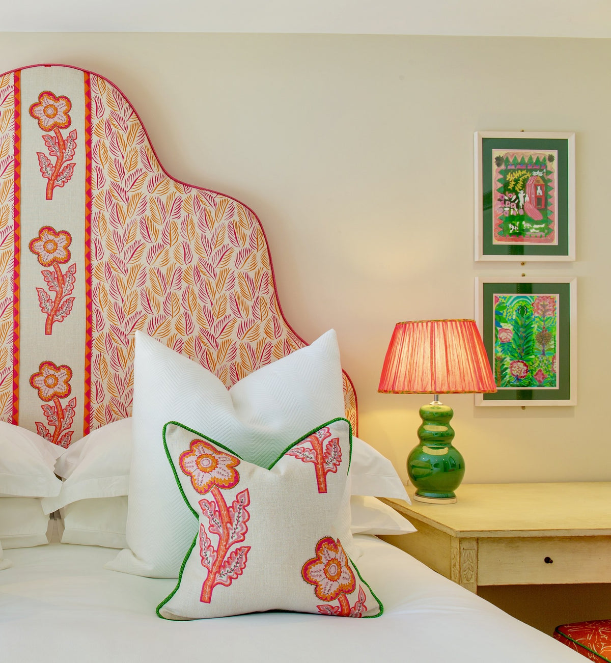 Armatures Feuilles fabric by Christopher Farr Cloth, shown in situ