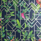 908003 Deco Tropical Navy Wallpaper By Arthouse