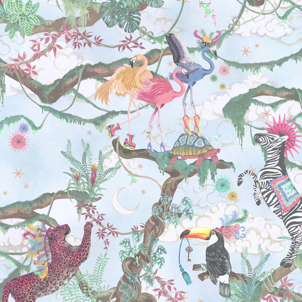 BMCF003/01A Balancing Act Blue Sky Wallpaper by Brand McKenzie