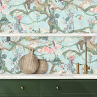 BMCF003/01B Balancing Act Green Sky Wallpaper by Brand McKenzie