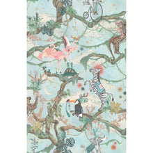 BMCF003/01B Balancing Act Green Sky Wallpaper by Brand McKenzie