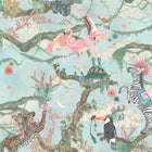BMCF003/01B Balancing Act Green Sky Wallpaper by Brand McKenzie
