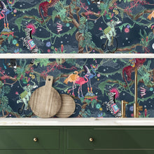 BMCF003/01C Balancing Act Nightfall Wallpaper by Brand McKenzie