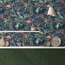 BMCF003/01C Balancing Act Nightfall Wallpaper by Brand McKenzie