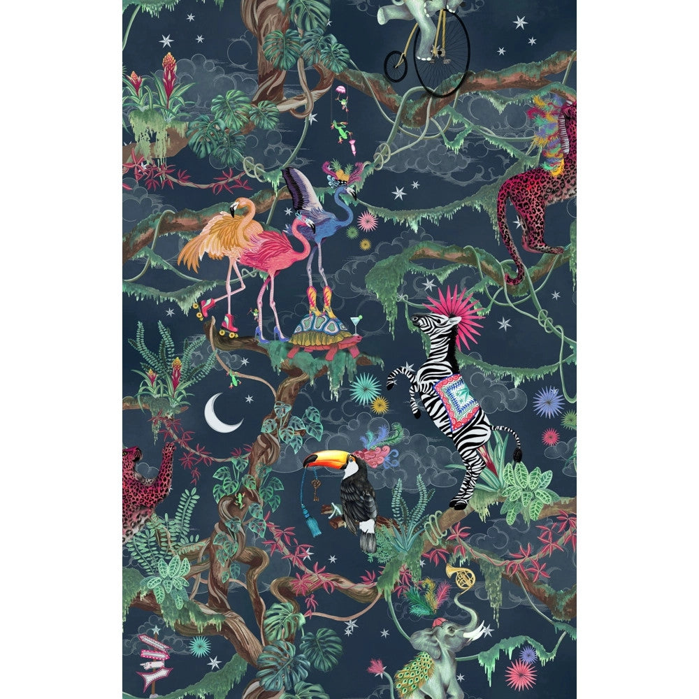 BMCF003/01C Balancing Act Nightfall Wallpaper by Brand McKenzie