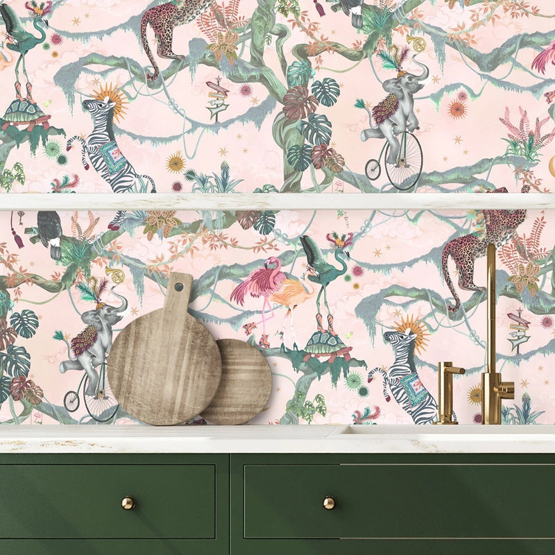 BMCF003/01D Balancing Act Sunset Wallpaper by Brand McKenzie