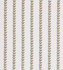 NPOF134844 Beanstalk Stripe Mushroom / Coast Blue Pomona Fabric by Scion