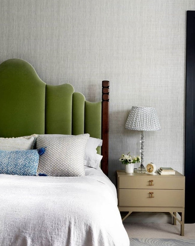 Birch Raffia wallpaper by Christopher Farr Cloth in a room setting