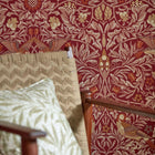 217195 Bird Emery Walker's House Madder and Weld Wallpaper by Morris & Co