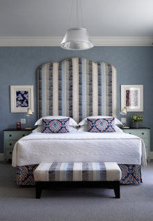 Bookend fabric by Christopher Farr Cloth, shown in situ