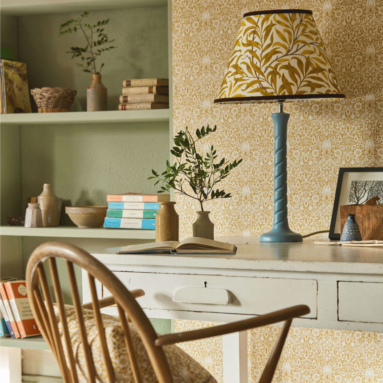 217197 Borage Emery Walker's House Sunflower Wallpaper by Morris & Co