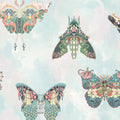 Butterfly Effect Green Multi Wallpaper by Brand McKenzie