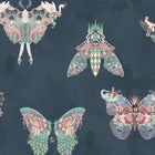 BMCF003/02B Butterfly Effect Navy Wallpaper by Brand McKenzie