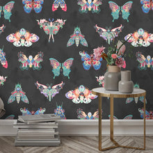 BMCF003/02C Butterfly Effect Noir Wallpaper by Brand McKenzie