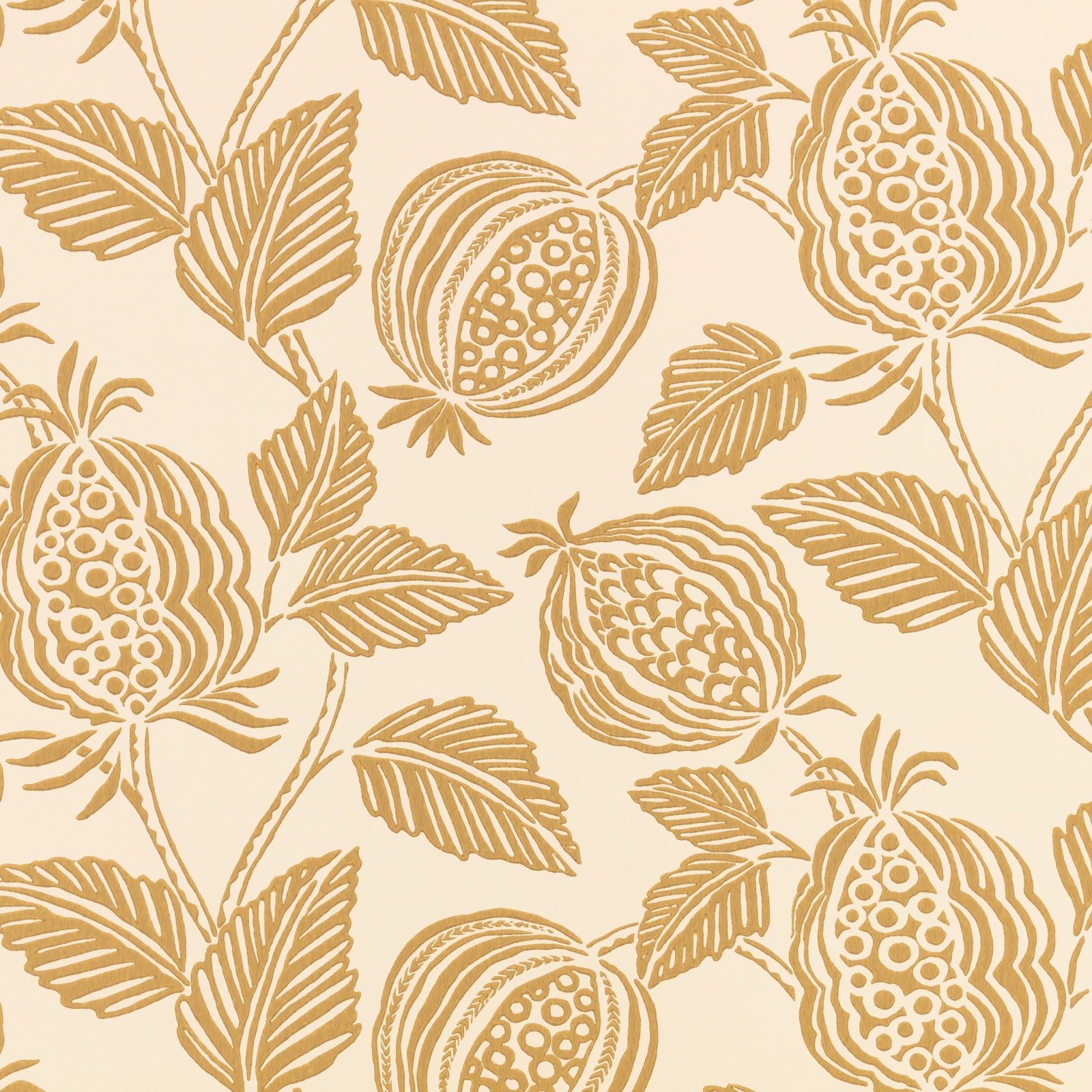 Averly Ochre Wallpaper by Romo