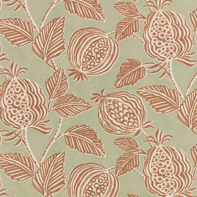 Averly Pigment Watermint Averly Wallcoverings Wallpaper by Romo