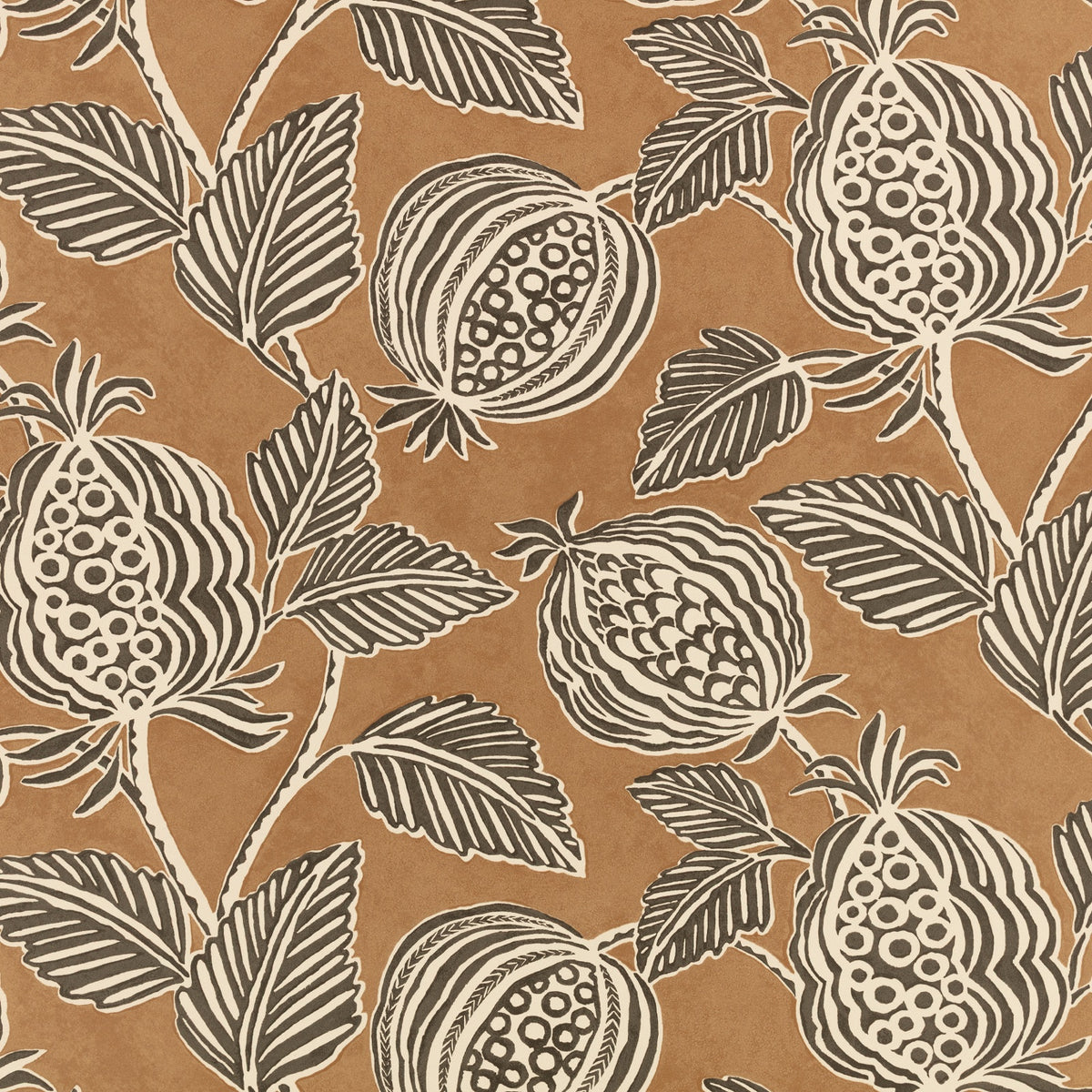Averly Pigment Copper Averly Wallcoverings Wallpaper by Romo