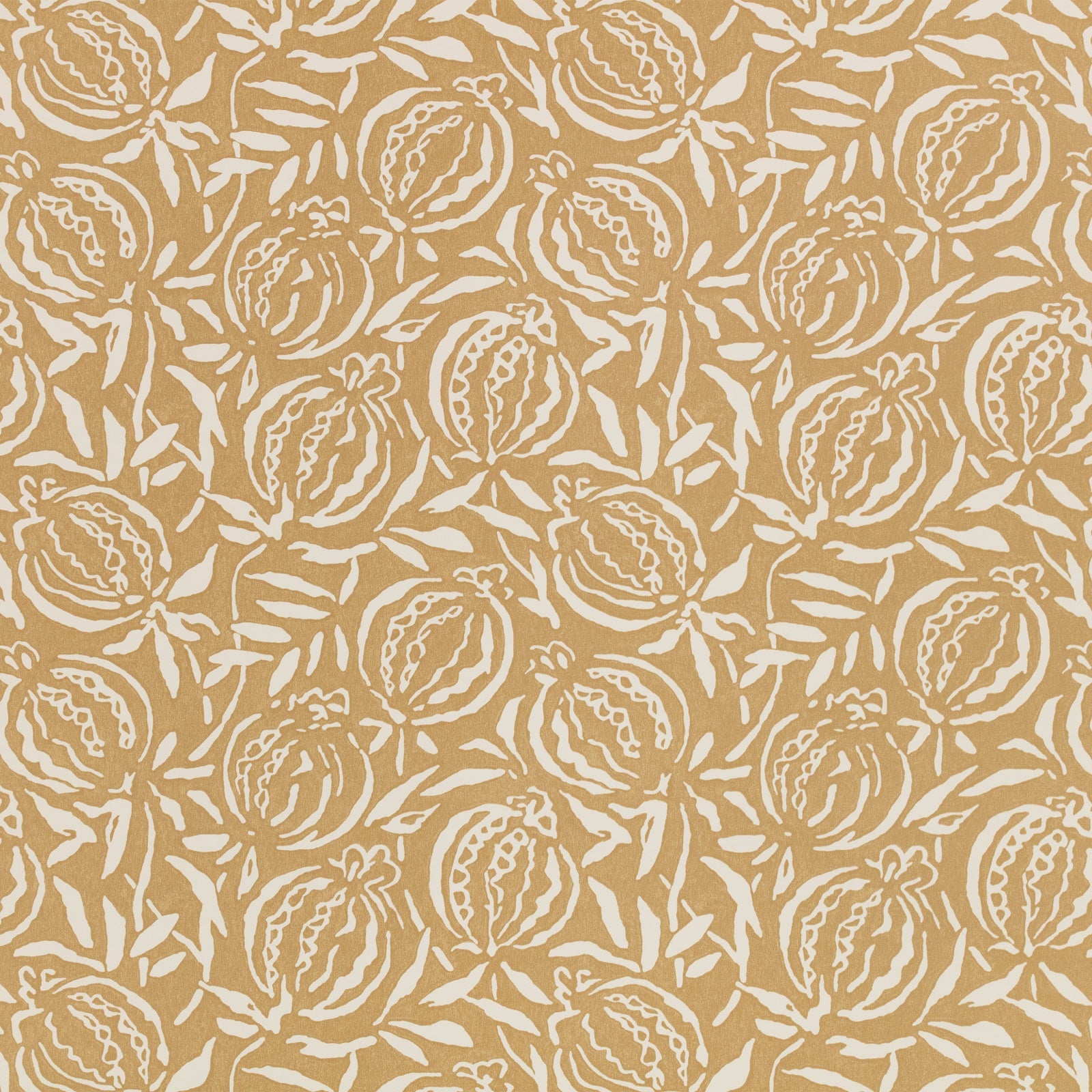 Taia Pigment Ochre Averly Wallcoverings Wallpaper by Romo