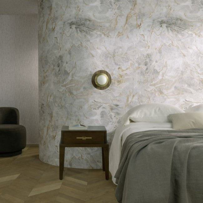 W0204/01 Calacatta Wallpaper Mural Expressions Wallpaper by Clarke & Clarke