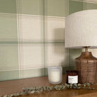 7159  GB7159 Carmella Check Green Wallpaper by Belgravia