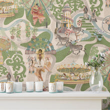 BMCF003/03B Carnival Map Grass Green Wallpaper by Brand McKenzie