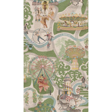 BMCF003/03B Carnival Map Grass Green Wallpaper by Brand McKenzie