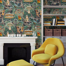 BMCF003/03C Carnival Map Jade Wallpaper by Brand McKenzie