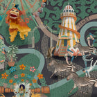 BMCF003/03C Carnival Map Jade Wallpaper by Brand McKenzie