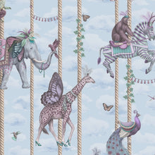 BMCF003/04A Carousel Blue Wallpaper by Brand McKenzie