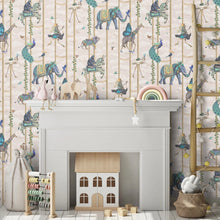 BMCF003/04B Carousel Linen Wallpaper by Brand McKenzie