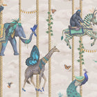 BMCF003/04B Carousel Linen Wallpaper by Brand McKenzie