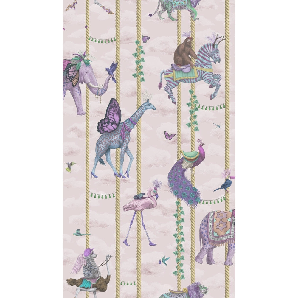 BMCF003/04C Carousel Pink Wallpaper by Brand McKenzie