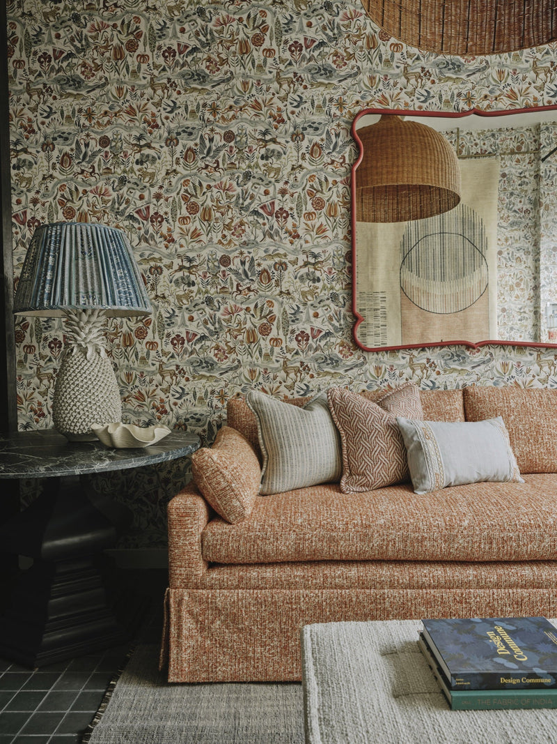 River of Joy wallpaper by Christopher Farr Cloth in a room setting