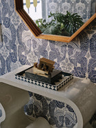 Belle-De-Nuit wallpaper by Christopher Farr Cloth in a room setting