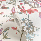 Petal Poetry - Unfold Purple Lilac and Blue Cosmo Living Wallpaper by Galerie