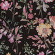 Petal Poetry - Unfold Black and Blue Cosmo Living Wallpaper by Galerie