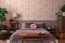 Petal Poetry - Unfold Pink and Blue Cosmo Living Wallpaper by Galerie
