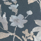 Petal Poetry - Unfold Blue and Silver Grey Cosmo Living Wallpaper by Galerie