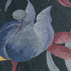 Still Bloom- Poetry Blue and Bronze Brown Cosmo Living Wallpaper by Galerie