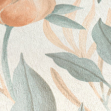 Still Bloom- Poetry Green and Blue Cosmo Living Wallpaper by Galerie