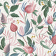 Still Bloom- Poetry Pink and Blue Cosmo Living Wallpaper by Galerie