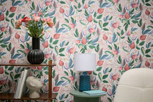 Still Bloom- Poetry Pink and Blue Cosmo Living Wallpaper by Galerie