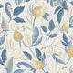 Still Bloom- Poetry Blue and Yellow Cosmo Living Wallpaper by Galerie