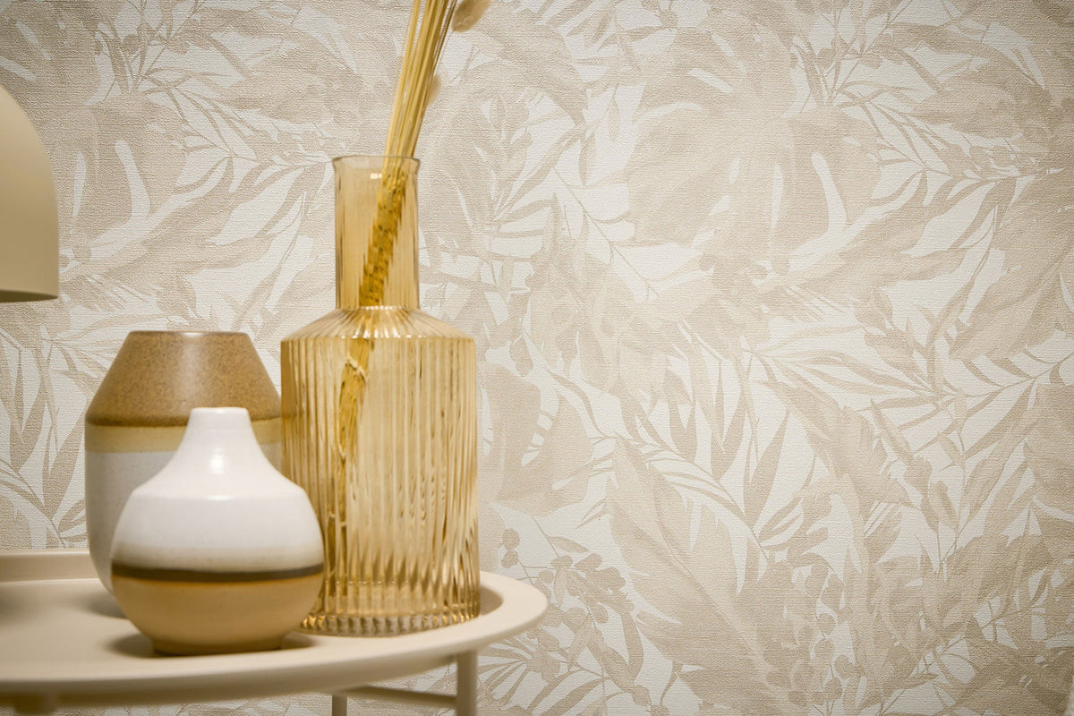 Earthlines - Balance Beige Cosmo Living Wallpaper by Galerie